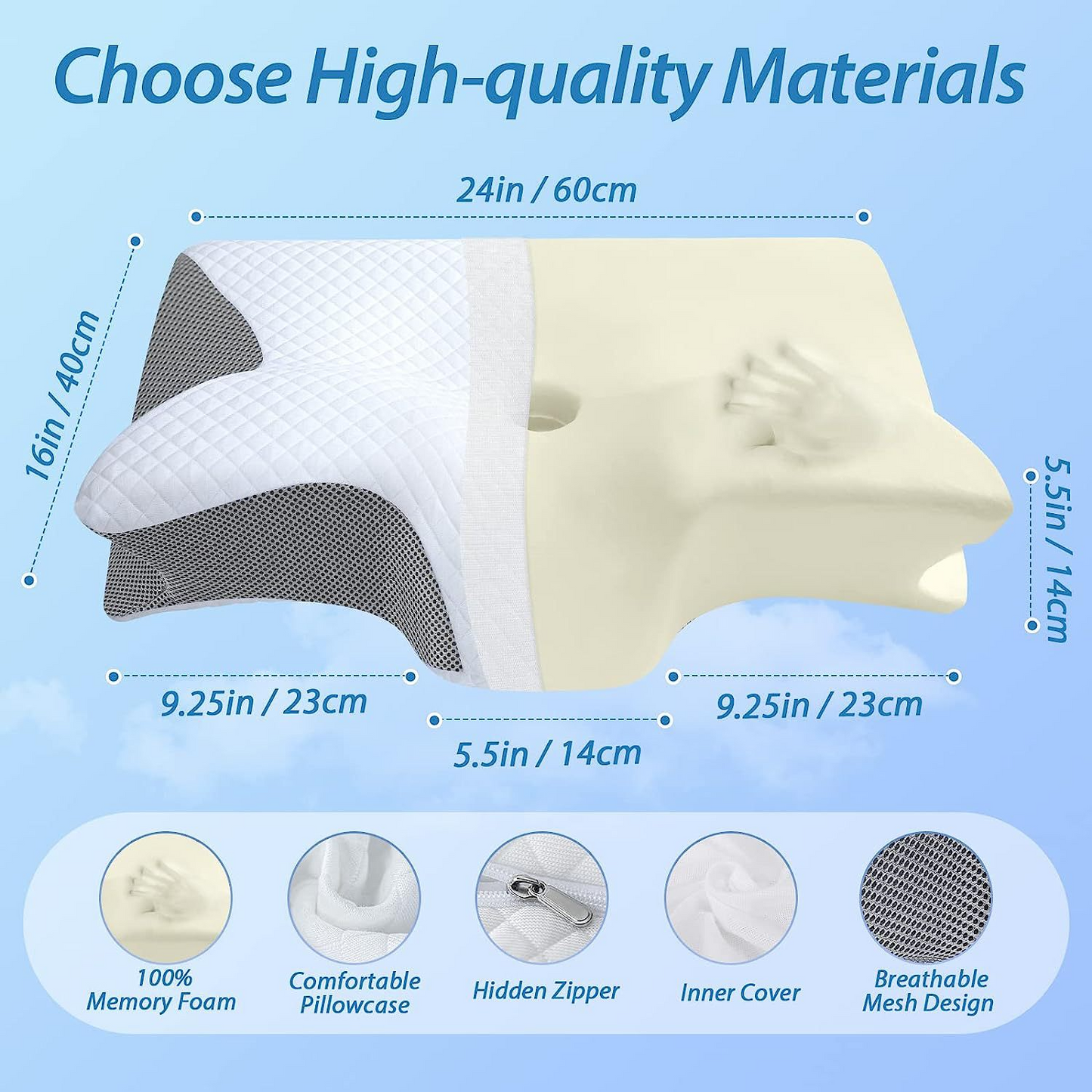 Original Daily Cushion™ Orthopedic Cervical Sleeping Pillow